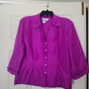 S.L.B. 100% SILK BLOUSE SIZE XL